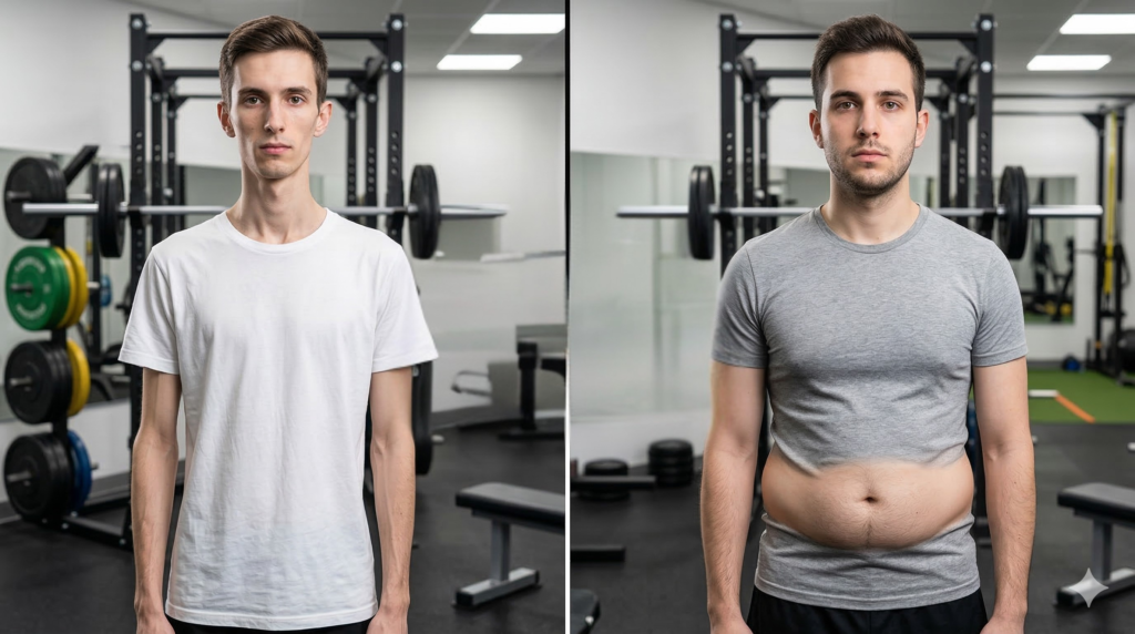 ectomorfo ou falso magro